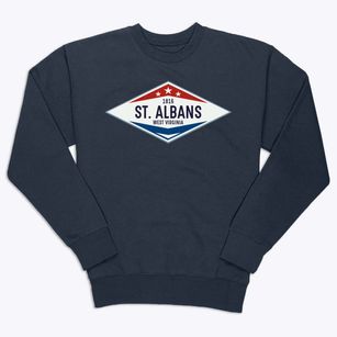 St. Albans West Virginia Diamond Star Premium Crewneck Sweatshirt