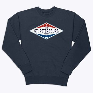 St. Petersburg Florida Diamond Star Premium Crewneck Sweatshirt