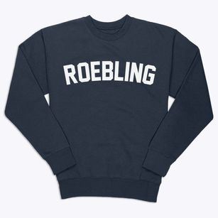 Roebling New Jersey Classic Curve Premium Crewneck Sweatshirt