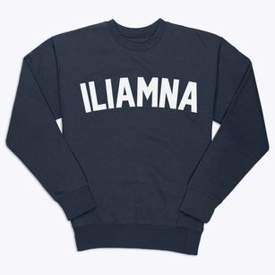 Iliamna Alaska Classic Curve Premium Crewneck Sweatshirt