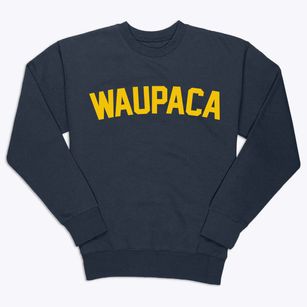 Waupaca Wisconsin Classic Curve Premium Crewneck Sweatshirt