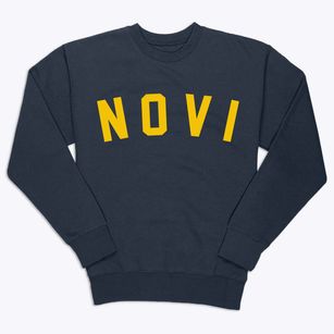 Novi Michigan Classic Curve Premium Crewneck Sweatshirt