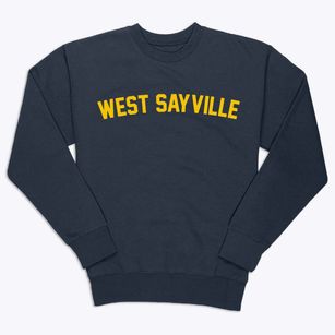 West Sayville New York Classic Curve Premium Crewneck Sweatshirt