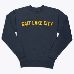 Salt Lake City Utah Classic Curve Premium Crewneck Sweatshirt