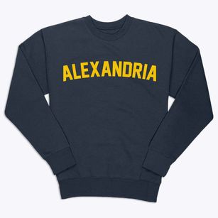 Alexandria New York Classic Curve Premium Crewneck Sweatshirt