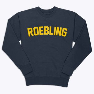 Roebling New Jersey Classic Curve Premium Crewneck Sweatshirt