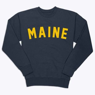 Maine Wisconsin Classic Curve Premium Crewneck Sweatshirt