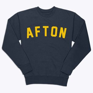 Afton Wyoming Classic Curve Premium Crewneck Sweatshirt