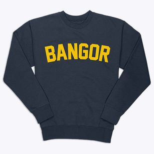 Bangor Maine Classic Curve Premium Crewneck Sweatshirt
