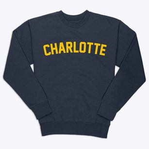 Charlotte New York Classic Curve Premium Crewneck Sweatshirt