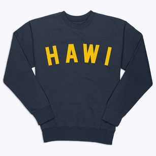 Hawi Hawaii Classic Curve Premium Crewneck Sweatshirt