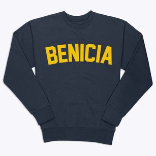 Benicia California Classic Curve Premium Crewneck Sweatshirt