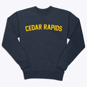 Cedar Rapids Iowa Classic Curve Premium Crewneck Sweatshirt