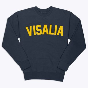 Visalia California Classic Curve Premium Crewneck Sweatshirt