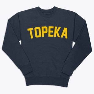 Topeka Kansas Classic Curve Premium Crewneck Sweatshirt