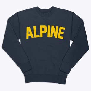 Alpine Wyoming Classic Curve Premium Crewneck Sweatshirt