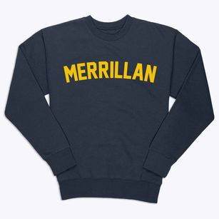 Merrillan Wisconsin Classic Curve Premium Crewneck Sweatshirt