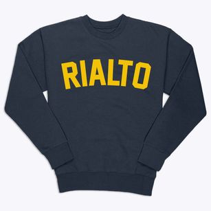 Rialto California Classic Curve Premium Crewneck Sweatshirt