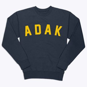 Adak Alaska Classic Curve Premium Crewneck Sweatshirt