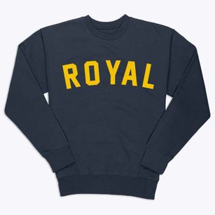 Royal Illinois Classic Curve Premium Crewneck Sweatshirt