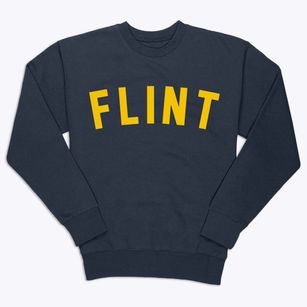 Flint Michigan Classic Curve Premium Crewneck Sweatshirt