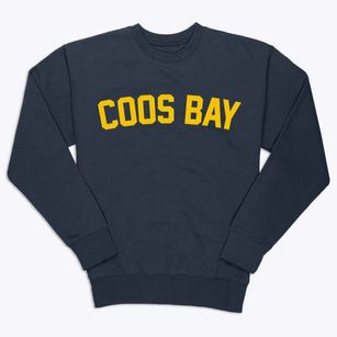 Coos Bay Oregon Classic Curve Premium Crewneck Sweatshirt