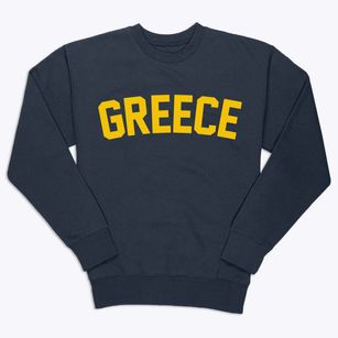 Greece New York Classic Curve Premium Crewneck Sweatshirt