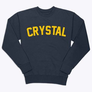 Crystal Wisconsin Classic Curve Premium Crewneck Sweatshirt