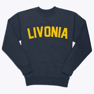 Livonia Michigan Classic Curve Premium Crewneck Sweatshirt