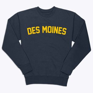 Des Moines New Mexico Classic Curve Premium Crewneck Sweatshirt