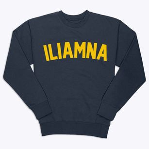 Iliamna Alaska Classic Curve Premium Crewneck Sweatshirt