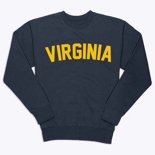 Virginia Nebraska Classic Curve Premium Crewneck Sweatshirt