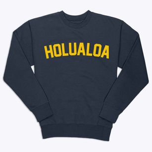 Holualoa Hawaii Classic Curve Premium Crewneck Sweatshirt