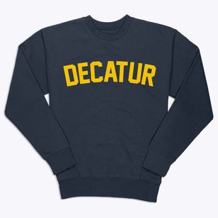 Decatur Illinois Classic Curve Premium Crewneck Sweatshirt