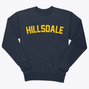 Hillsdale Michigan Classic Curve Premium Crewneck Sweatshirt