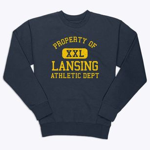 Lansing Michigan Athletic Dept Premium Crewneck Sweatshirt
