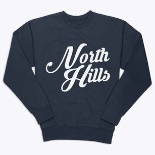 North Hills New York Vintage Team Premium Crewneck Sweatshirt