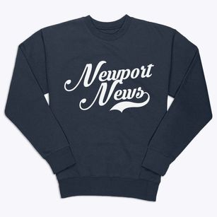 Newport News Virginia Vintage Team Premium Crewneck Sweatshirt