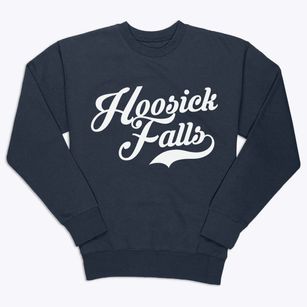 Hoosick Falls New York Vintage Team Premium Crewneck Sweatshirt