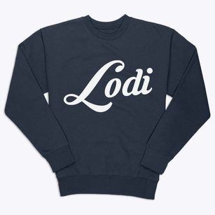 Lodi Wisconsin Vintage Team Premium Crewneck Sweatshirt