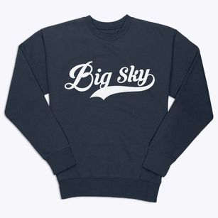 Big Sky Montana Vintage Team Premium Crewneck Sweatshirt