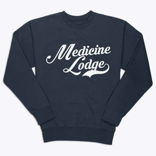 Medicine Lodge Kansas Vintage Team Premium Crewneck Sweatshirt