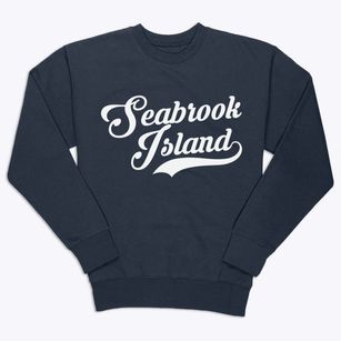 Seabrook Island South Carolina Vintage Team Premium Crewneck Sweatshirt