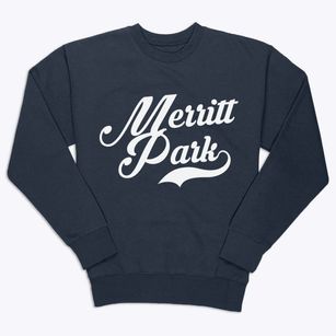 Merritt Park New York Vintage Team Premium Crewneck Sweatshirt
