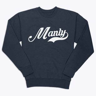 Manly Iowa Vintage Team Premium Crewneck Sweatshirt