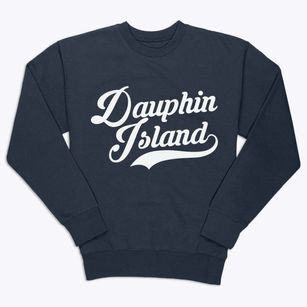 Dauphin Island Alabama Vintage Team Premium Crewneck Sweatshirt