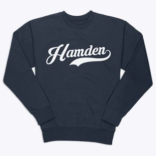 Hamden New York Vintage Team Premium Crewneck Sweatshirt