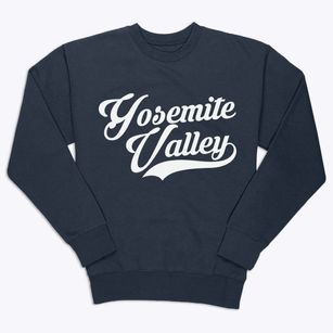 Yosemite Valley California Vintage Team Premium Crewneck Sweatshirt