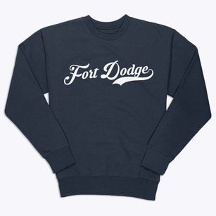 Fort Dodge Iowa Vintage Team Premium Crewneck Sweatshirt