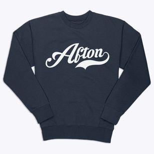 Afton Iowa Vintage Team Premium Crewneck Sweatshirt